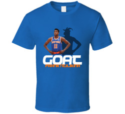 Frank Ntilikina Goat Greatest Of All Time Basketball Player Fan T Shir