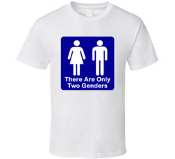 There Are Only Two Genders Washroom T Shirt