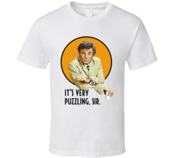 It's Very Puzzling Sir Columbo Peter Falk Quote Tv Series Fan T S