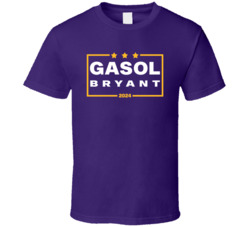 Pau Gasol Kobe Bryant For President 2024 Los Angeles L Basketball Fan 