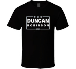 Tim Duncan David Robinson For President 2024 San Antonio Basketball Fa