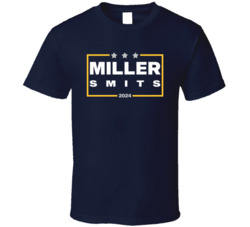 Reggie Miller Rik Smits For President 2024 Indiana Basketball Fan T Sh