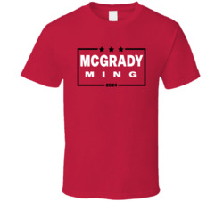 Tracy Mcgrady Yao Ming For President 2024 Houston Basketball Fan T Shi