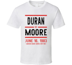 Duran Vs Moore June 16 1983 Madison Square Garden New York Boxing T Sh