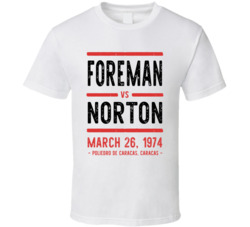 Foreman Vs Norton March 26 1974 Poliedro De Caracas Caracas Boxing T S