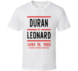 Duran Vs Leonard June 20 1980 Olympic Stadium Montreal Boxing T Shirt
