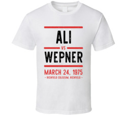 Ali Vs Wepner March 24 1975 Richfield Coliseum Richfield Boxing T Shir