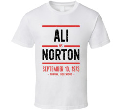 Ali Vs Norton September 10 1973 Forum Inglewood Boxing T Shirt