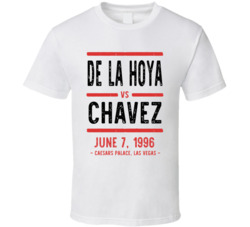 De La Hoya Vs Chavez June 7 1996 Caesars Palace Las Vegas Boxing T Shi