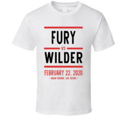 Fury Vs Wilder February 22 2020 Mgm Grand Las Vegas Boxing T Shirt