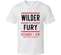 Wilder Vs Fury December 1 2018 Staples Center Los Angeles Boxing T Shi