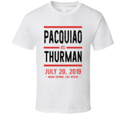 Pacquiao Vs Thurman July 20 2019 Mgm Grand Las Vegas Boxing T Shirt