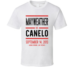 Mayweather Vs Canelo September 14 2013 Mgm Grand Las Vegas Boxing T Sh