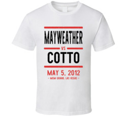 Mayweather Vs Cotto May 5 2012 Mgm Grand Las Vegas Boxing T Shirt