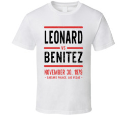Leonard Vs Benitez November 30 1979 Caesars Palace Las Vegas Boxing T 
