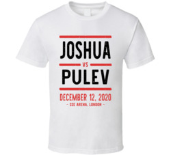 Joshua Vs Pulev December 12 2020 Sse Arena London Boxing T Shirt
