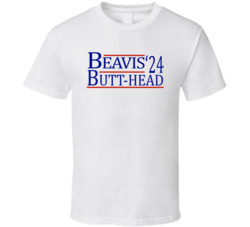 Beavis Butt-head For President '24 Tv Show Fan T Shirt