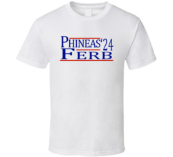 Phineas Ferb For President '24 Tv Series Fan T Shirt