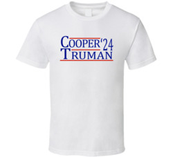Dale Cooper Sheriff Truman For President '24 Twin Peaks Fan T Shi