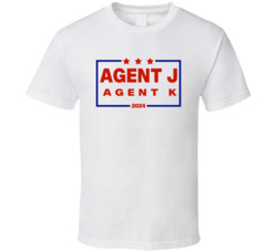 Agent J And Agent K For President 2024 Men In Black Movie Fan T Shirt