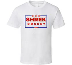 Shrek And Donkey For President 2024 Movie Fan T Shirt