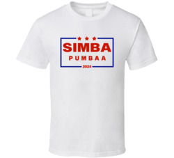 Simba And Pumbaa For President 2024 The Lion King Movie Fan T Shirt