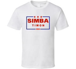 Simba And Timon For President 2024 The Lion King Movie Fan T Shirt
