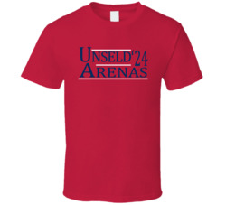 Wes Unseld Gilbert Arenas For President '24 Washington Basketball