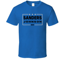 Barry Sanders Calvin Johnson For President 2024 Detroit Football Fan T