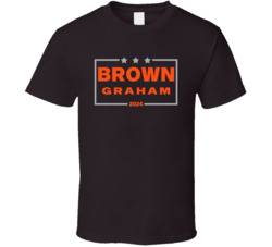 Jim Brown Otto Graham For President 2024 Cleveland Football Fan T Shir