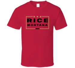 Jerry Rice Joe Montana For President 2024 San Francisco Football Fan T