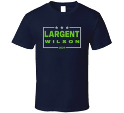 Steve Largent Russell Wilson For President 2024 Seattle Football Fan T