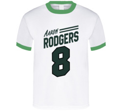 Aaron Rodgers 8 New York J Football Sports Fan T Shirt