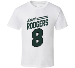 Aaron Rodgers 8 New York J Football T Shirt