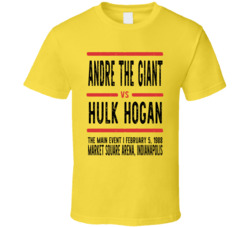 Andre The Giant Vs Hulk Hogan The Main Event I Retro Look Cool T Shirt