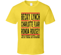 Becky Lynch Vs Charlotte Flair Vs Ronda Rousey Wrestlemania 35 Retro L