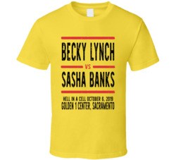 Becky Lynch Vs Sasha Banks Hell In A Cell Retro Look Cool T Shirt