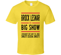 Brock Lesnar Vs Big Show Judgment Day Retro Look Cool T Shirt