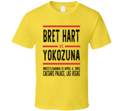 Bret Hart Vs Yokozuna Wrestlemania Ix Retro Look Cool T Shirt