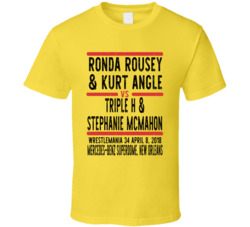 Ronda Rousey And Kurt Angle Vs Triple H And Stephanie Mcmahon Wrestlem