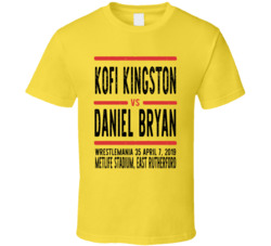 Kofi Kingston Vs Daniel Bryan Wrestlemania 35 Retro Look Cool T Shirt