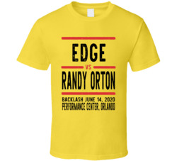Edge Vs Randy Orton Backlash Retro Look Cool T Shirt