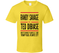 Randy Savage Vs Ted Dibiase Wrestlemania Iv Retro Look Cool T Shirt