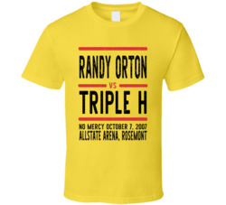 Randy Orton Vs Triple H No Mercy Retro Look Cool T Shirt