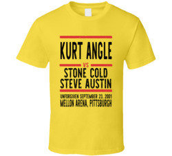 Kurt Angle Vs Stone Cold Steve Austin Unforgiven Retro Look Cool T Shi