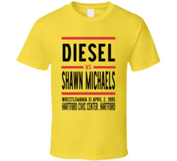 Diesel Vs Shawn Michaels Wrestlemania Xi Retro Look Cool T Shirt