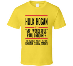 Hulk Hogan Vs Mr Wonderful Paul Orndorff The Big Event Retro Look Cool