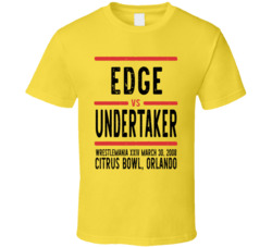 Edge Vs Undertaker Wrestlemania Xxiv Retro Look Cool T Shirt