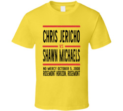 Chris Jericho Vs Shawn Michaels No Mercy Retro Look Cool T Shirt