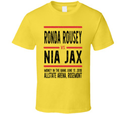 Ronda Rousey Vs Nia Jax Money In The Bank Retro Look Cool T Shirt